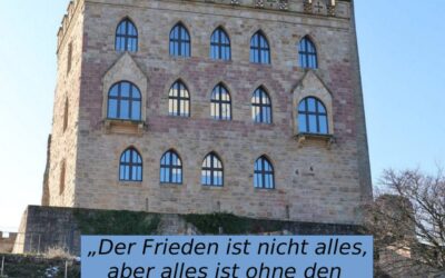 21.4.24 Friedensdemonstration am Hambacher Schloss – Friedensfähig statt kriegstüchtig! Über alle gesellschaftlichen und politischen Gräben hinweg