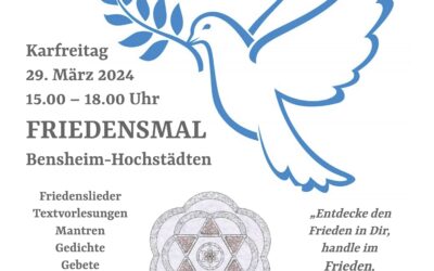 29.3.24 Friedensimpulse am Friedensmal Bensheim-Hochstädten